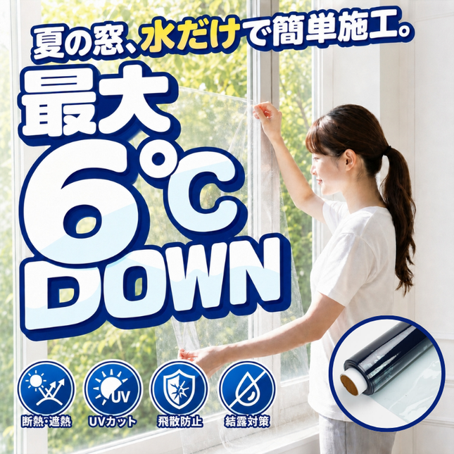 【日本総代理店】 窓用フィルム キャプテンDAMAGAシート